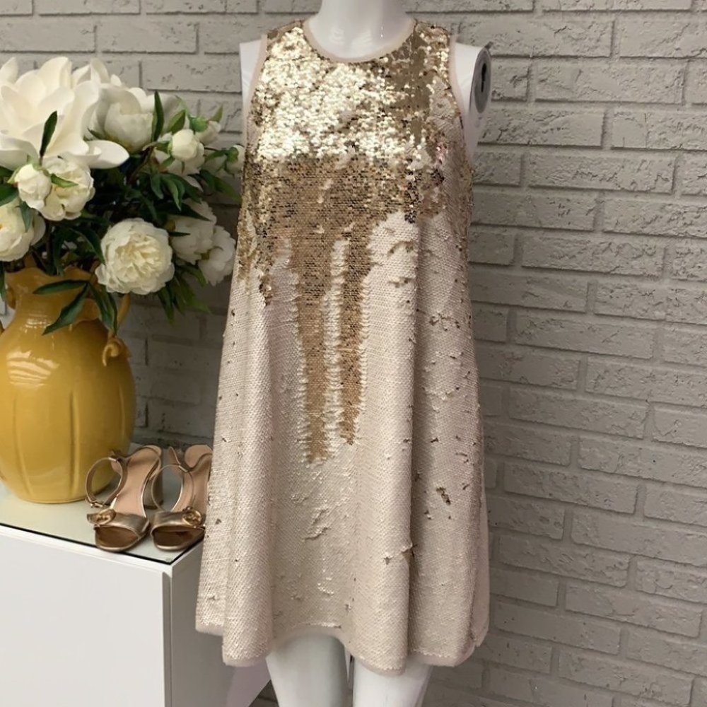 RACHEL Rachel Roy Sequenced Dress SizeXS